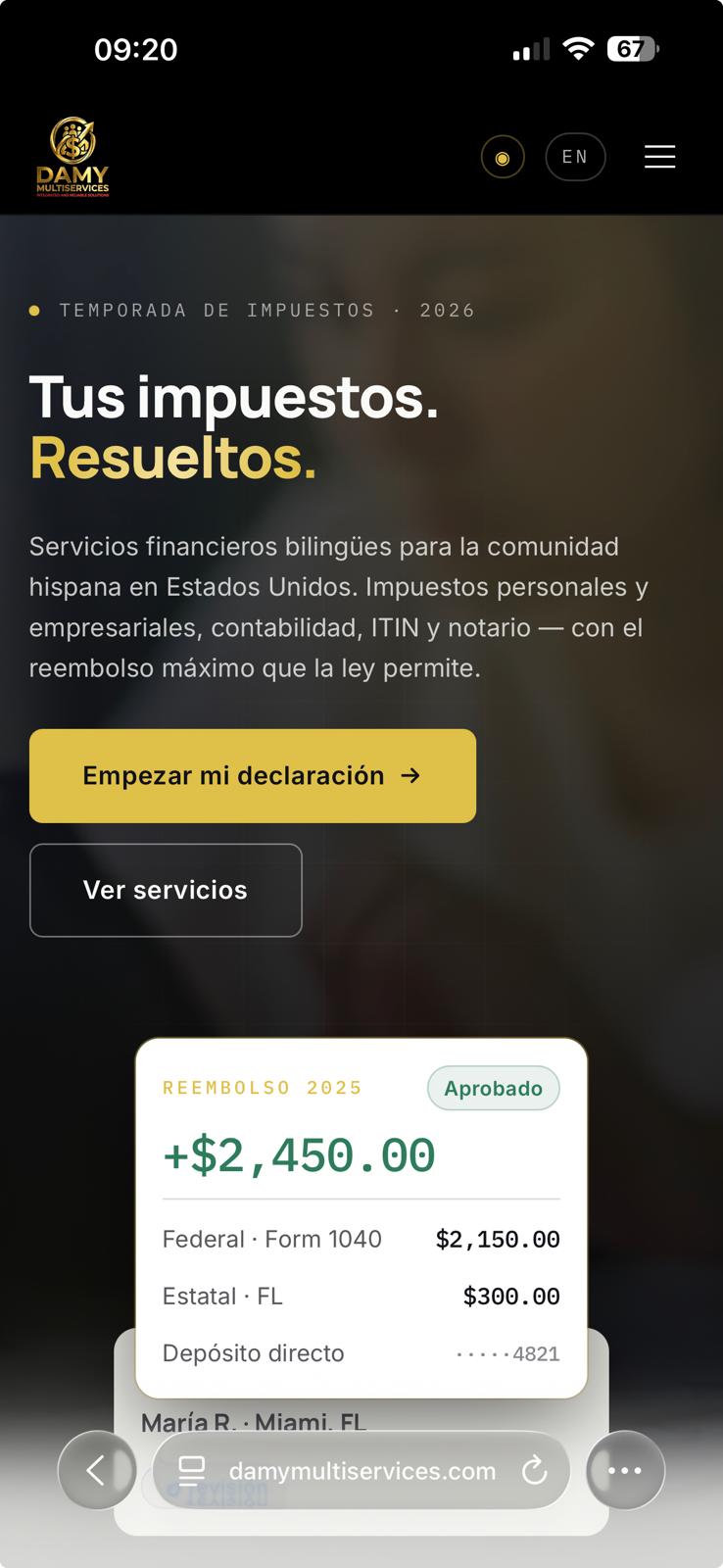 Damy Multiservices — mobile