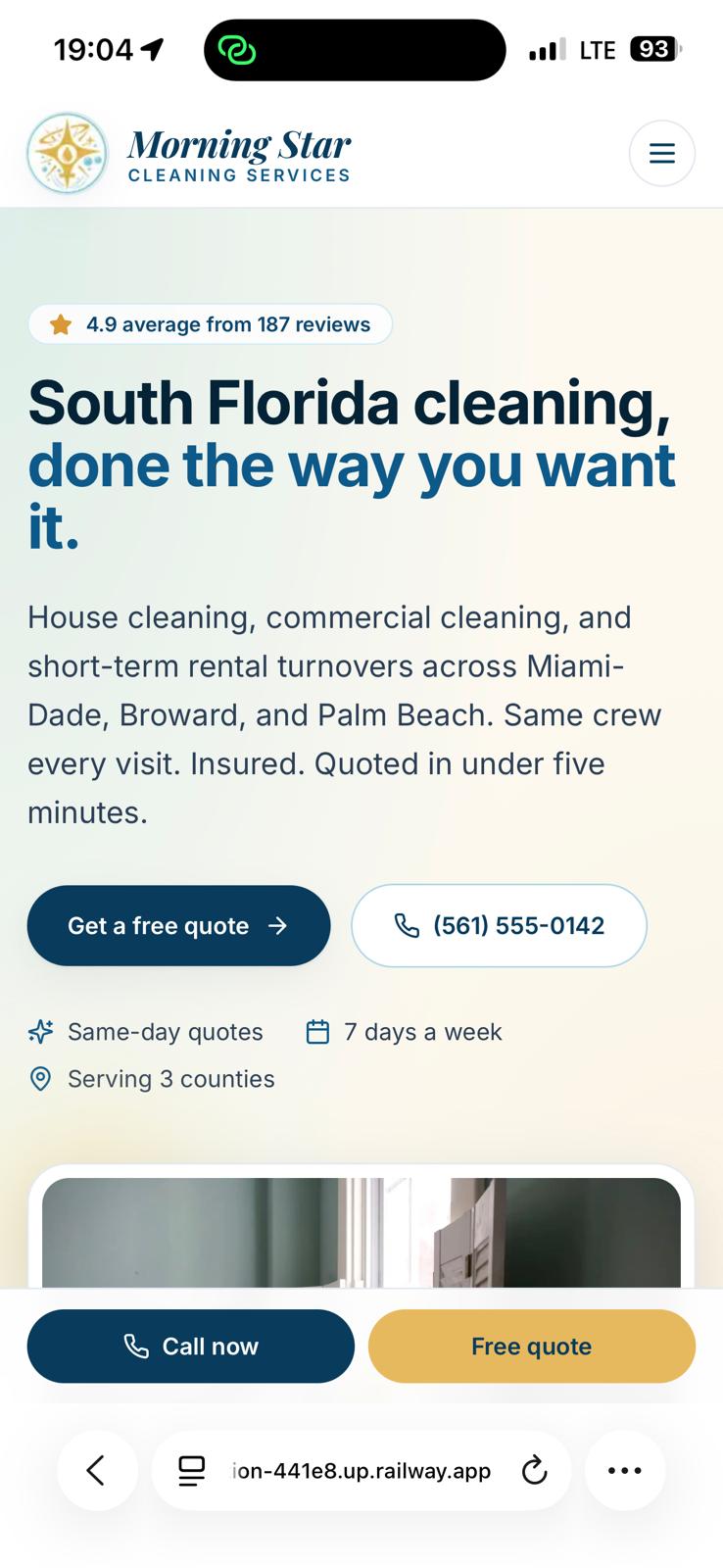 Morning Star Cleaning Services — mobile